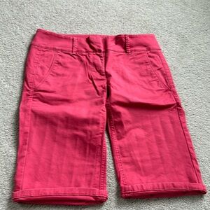Loft coral color Bermuda short